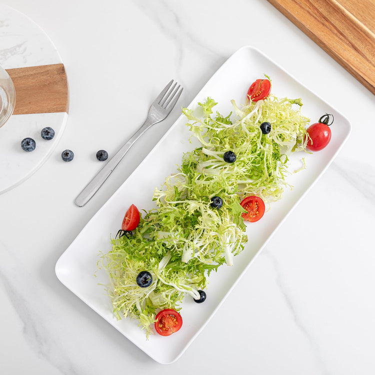 White Melamine Rectangular Serving Platter (4 Count)