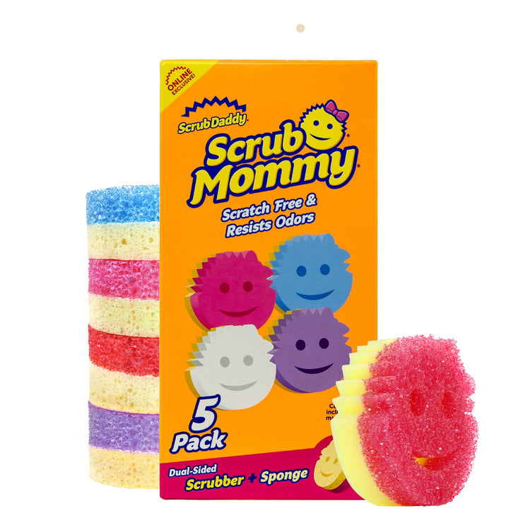 Scrub Mommy Kitchen Sponges for Dishes & Wiping Spills (5 Count)