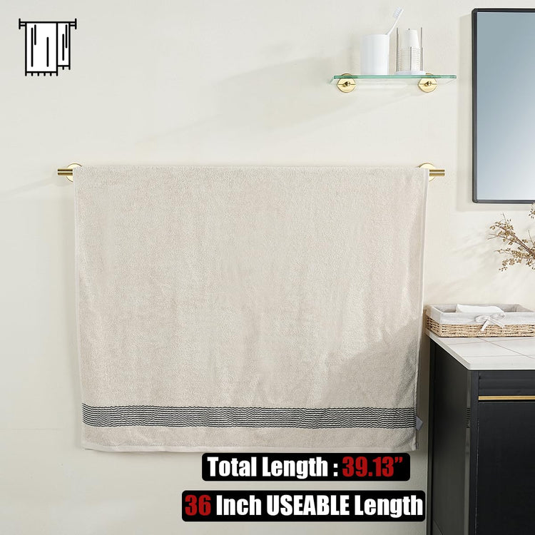 Bath Towel Bar Gold