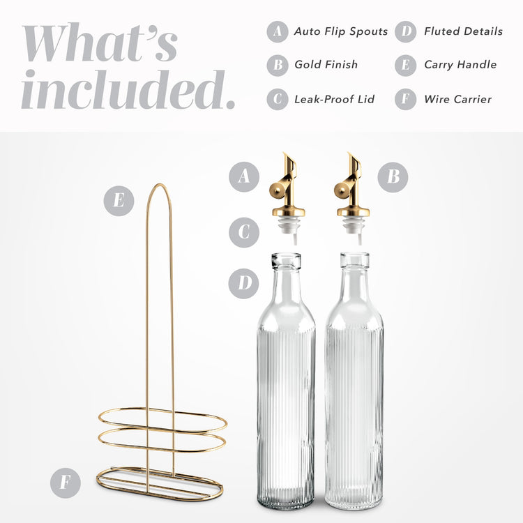 Glass Olive Oil Dispenser Bottle