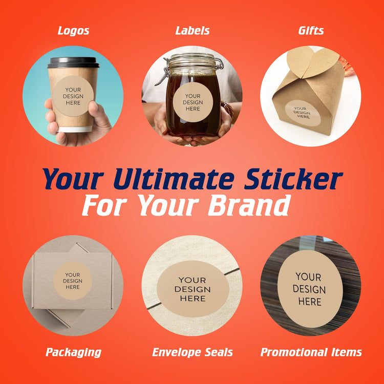 Custom Vinyl Stickers Your Image (100 Count)