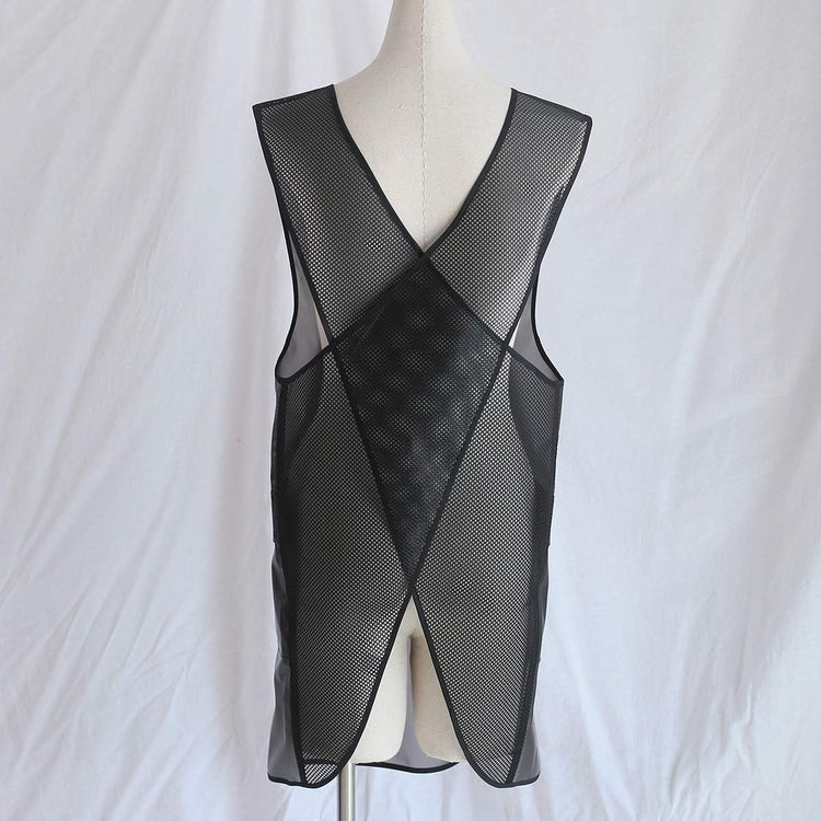 NEWGEM Japanese Linen Cross Back Cooking Aprons for Women Men with Pockets Cute for Baking Kitchen