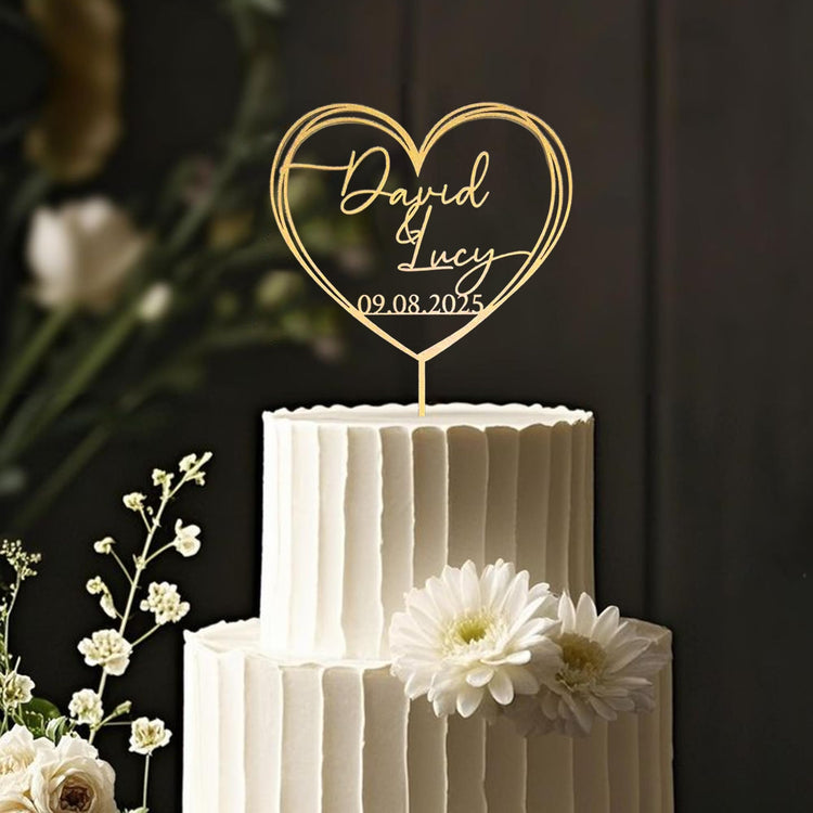Personalized Wedding Cake Topper