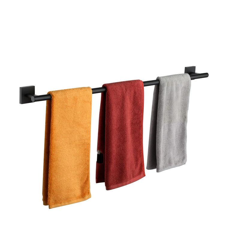 36'' Towel Rails Bathroom Towel Bars Matte Black 36 Inch Bath Towel Holder for Washroom Kitchen Wall Stainless Steel B4005BK