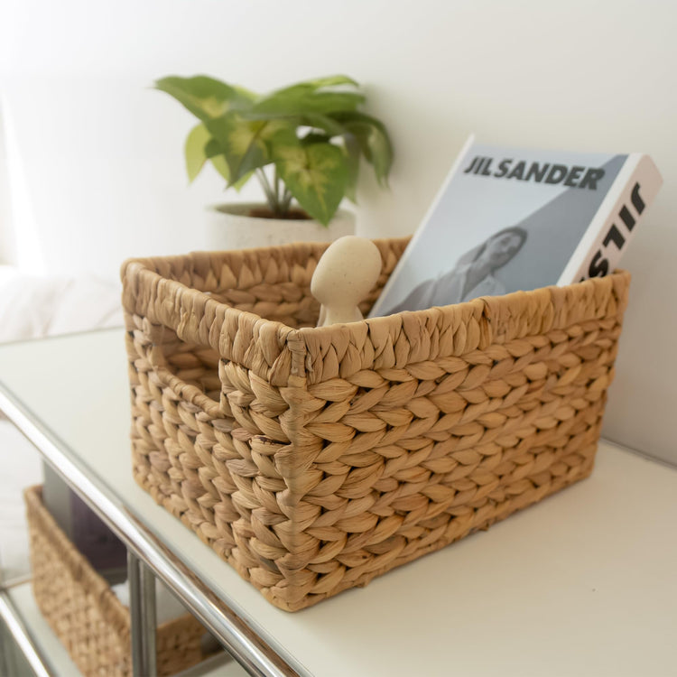 KOKODO Wicker Storage Basket Set of 2 (2 Count)