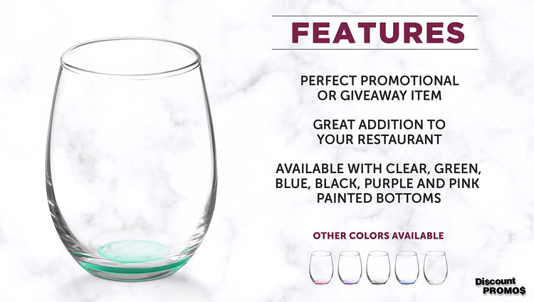 Stemless Wine Glasses by ARC 5.5 oz. Set of 12 (10 Count)