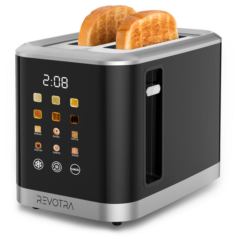 2 Slice Toaster Stainless Steel with LED Display
