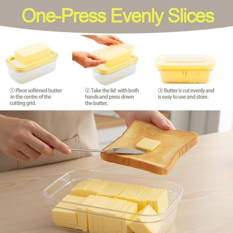 Butter Dish with Cutter & Lid