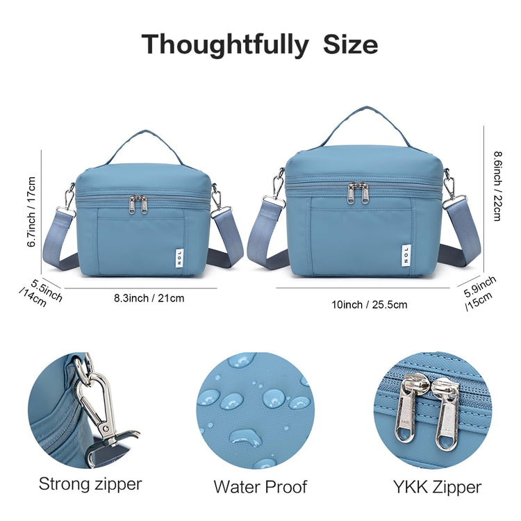NOL 8L Insulated Lunch Bags for Women Cooler Bag Lightweight Nylon Waterproof Lunch Box For Work