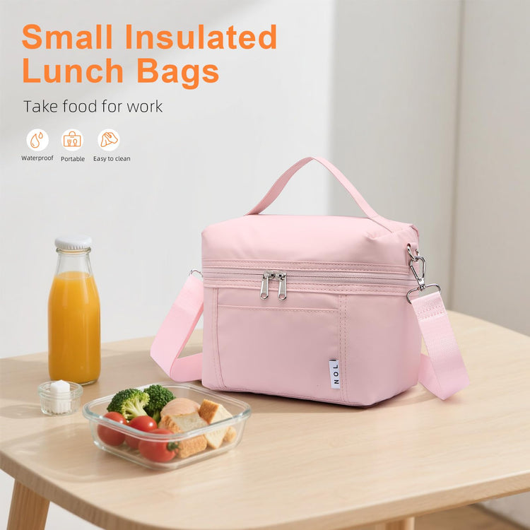 NOL Insulated Lunch Bags for Women Cooler Bag Lightweight Nylon Waterproof Lunch Box For Work