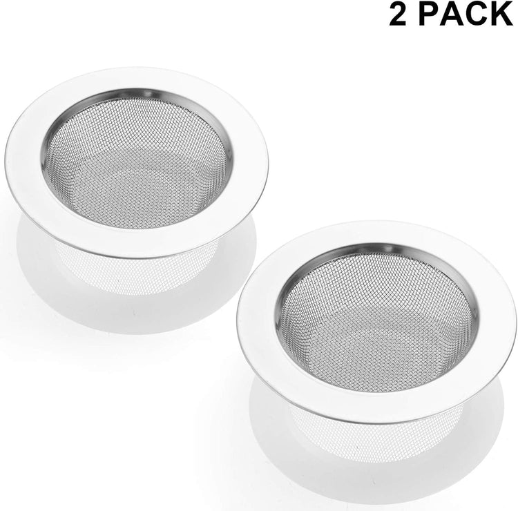 2 PCS Kitchen Sink Strainer Stainless Steel (2 Count)