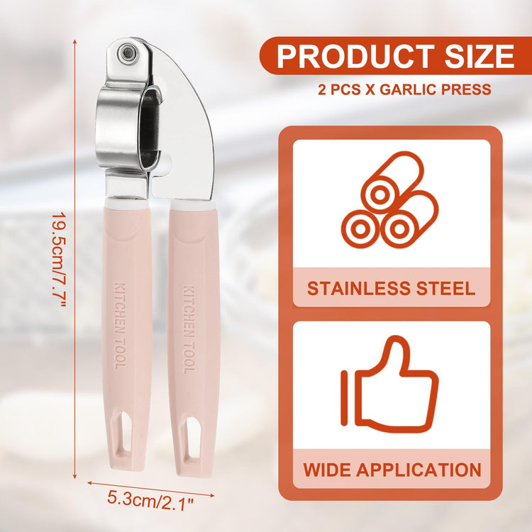 2pcs Garlic Press