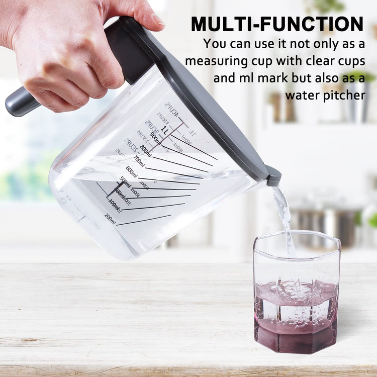 11 Pc Stackable Measuring Cups & Spoons Set with Lids