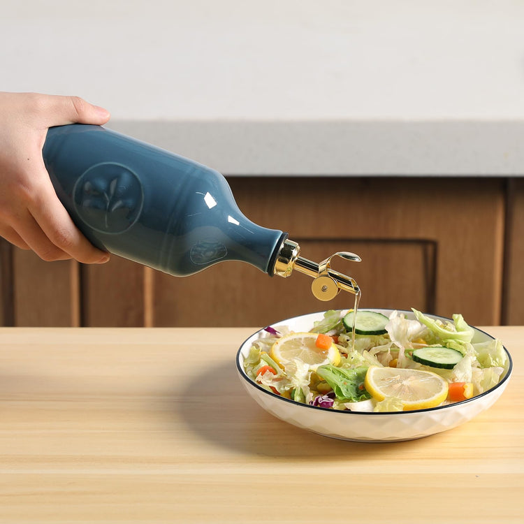 Sweejar 16 Oz Ceramic Olive Oil Dispenser Bottle