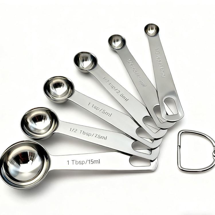 Stainless Steel Measuring Cups and Measuring Spoons 13 Piece Set