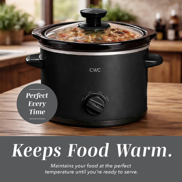2QT Mini Electric Round Slow Cooker