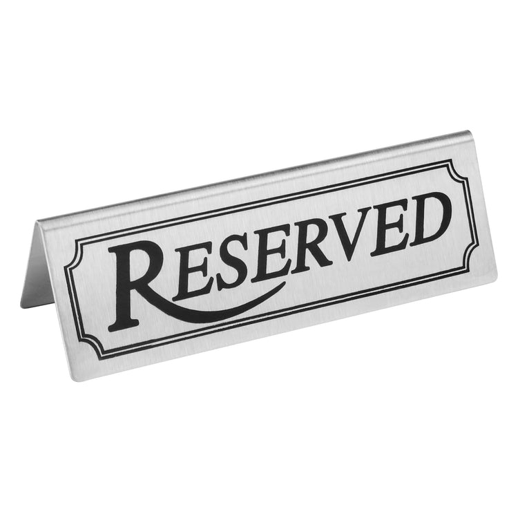 Stainless Steel Table Tent Sign (6 Count)