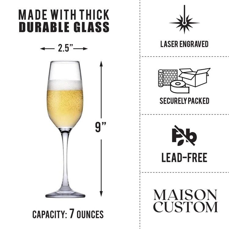 Personalized Champagne Flutes (2 Count)