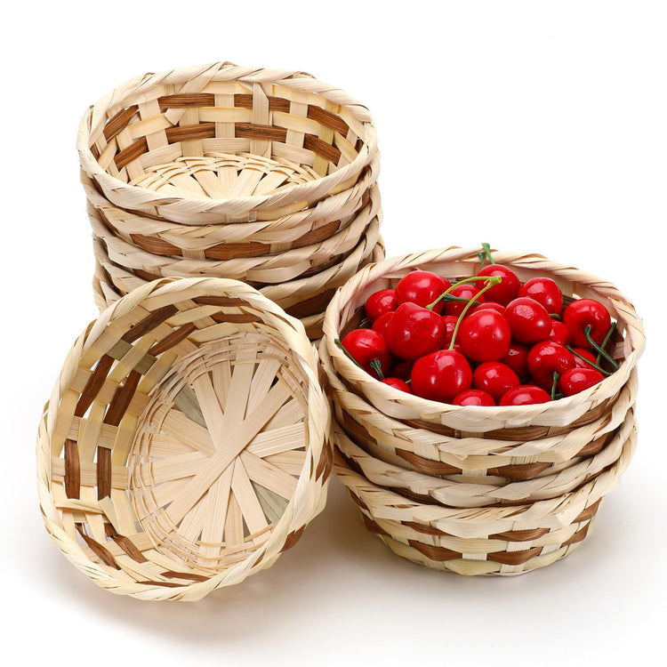 12 Pack Round Gift Baskets (12 Count)