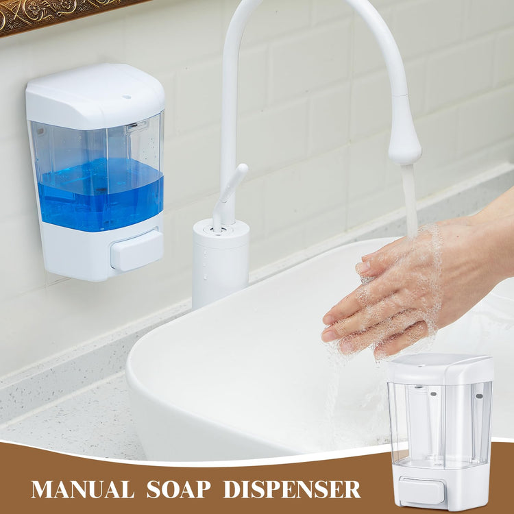 4 Pcs Wall Mounted Soap Dispenser (4 Count)