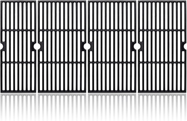 Adviace 18 Inch Grill Grates for Charbroil Performance 6 Burner 463244819, 463276517, 463245917, Cast Iron Grate Grid for Char-Broil Replacement Parts 463276617, 463277918, G470-0002-W1, G470-0003-W1
