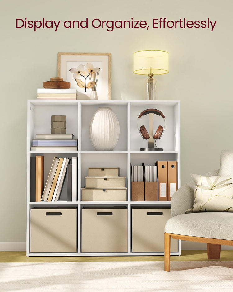 Bookcase Cube Shelf with 9 Compartments