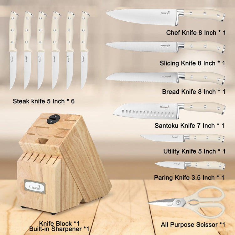 Premium Sharp Knife Set (15 Count)