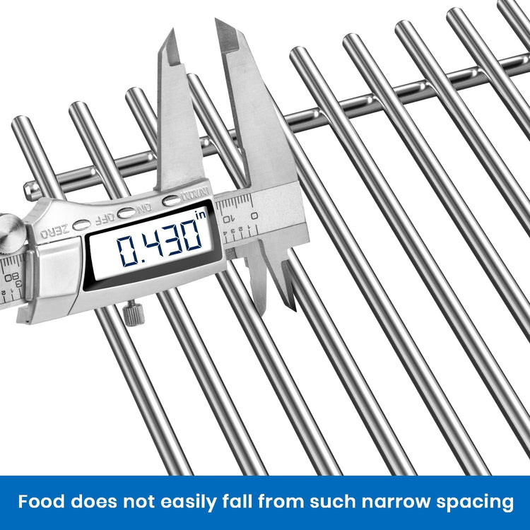 Stanbroil Stainless Steel Cooking Grate for Weber Genesis II and Genesis II LX 300 Series Gas Grills - Grill Grid Grate for Weber Genesis 2022 - Replacement Parts for Weber 66095 - Set of 2