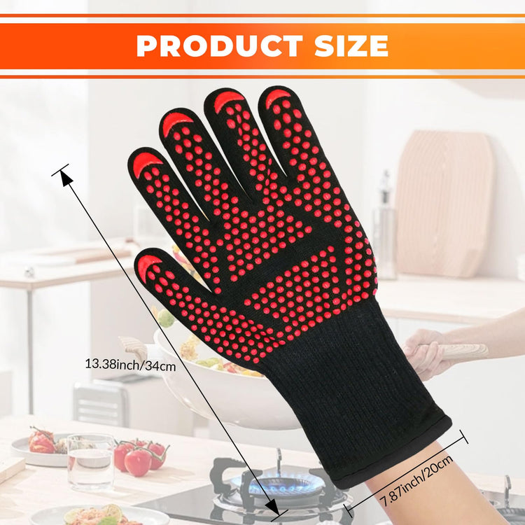 1 Pair Grill Oven Mitts (2 Count)