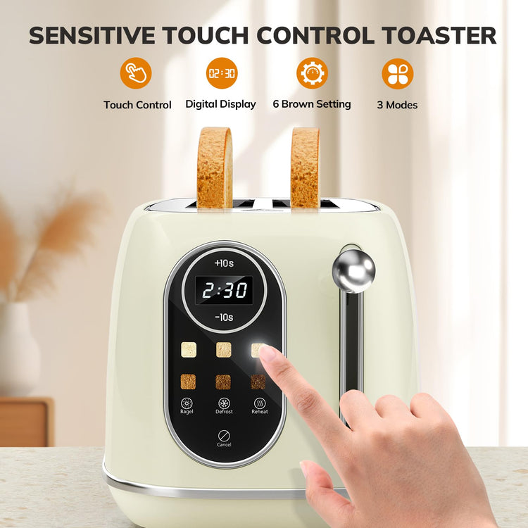 Smart Touch Screen Toaster 2 Slice