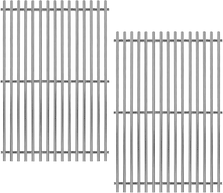 67550 Stainless Steel 2 Cooking Grids Grates Replacement Parts for Fits Weber Summit 400 Series, E-440, S-440, E-450, S-450, E-460, S-460, E-470, S-470 Gas Grill 19-1/4"