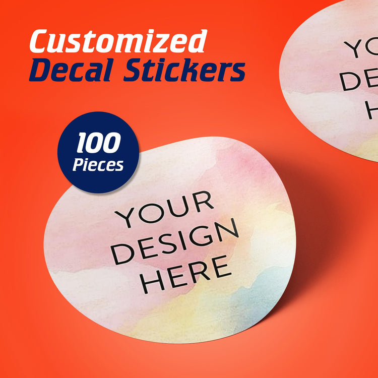 Custom Vinyl Stickers Your Image (100 Count)