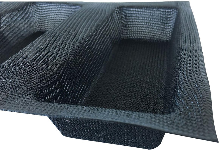 Mesh Silicone Bread Forms Square Shape Bread Molds Non Stick Bakery Tray Silicone Coated Fiber Glass Loaf Crusty Bread Bakeware For Small Toaster Oven
