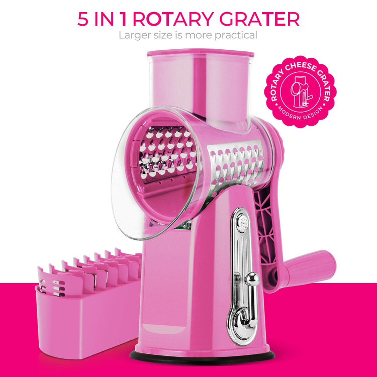 Rotary Cheese Grater 5 Blades