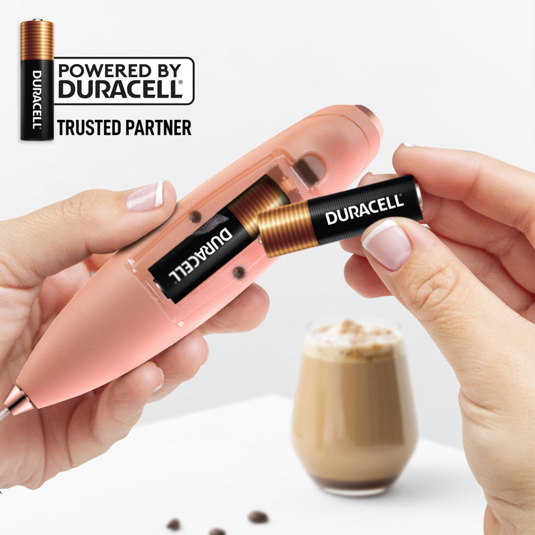 Powerful Milk Frother Wand With Duracell Batteries