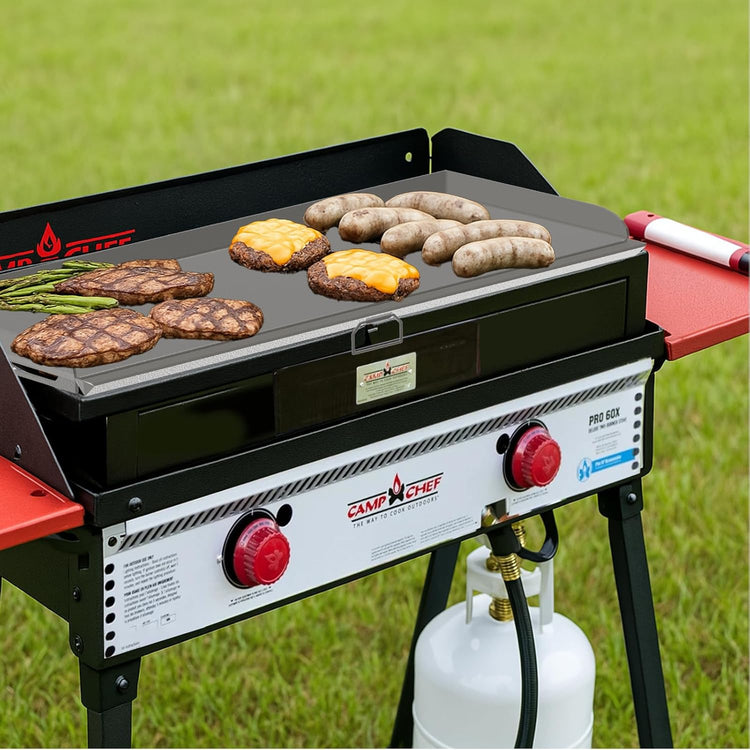 Flat Top Griddle for Camp Chef 2 Burner Stove EX60P EX60LW TB90 GB90D SPG90B TB90LWG StoveTop Parts for 16" & 14" Cooking Systems, 14" x 32" Camp Stove Griddle for Camp Chef Accessories, 1PC - Nestoria