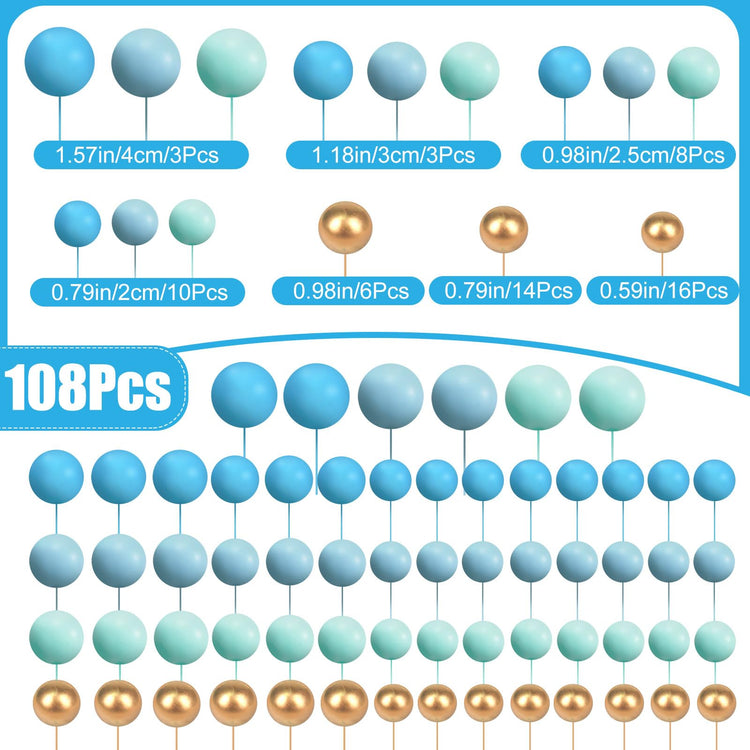 Balls Cake Topper (108 Count)