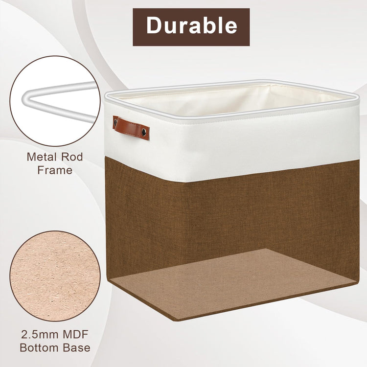 Large Fabric Storage Baskets (3 Count)