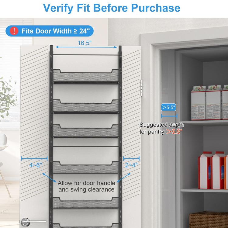 Over the Door Pantry Organizer