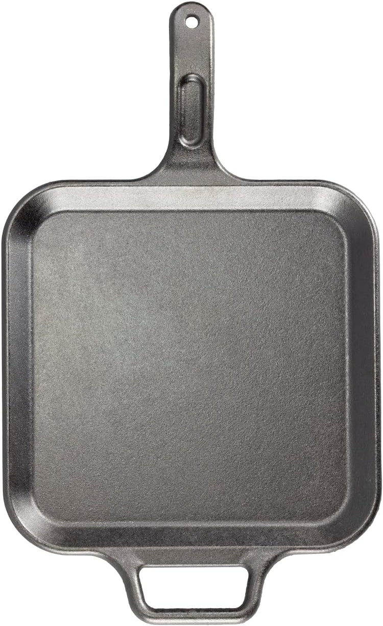 Lodge BOLD 12 Inch Seasoned Cast Iron Square Griddle, Design-Forward Cookware - Nestoria