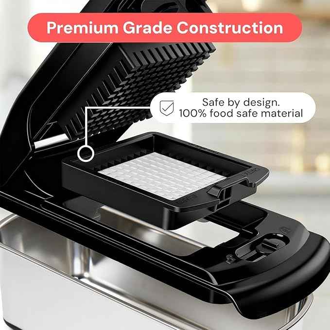 Fullstar The Original Pro Chopper - Vegetable Chopper and Spiralizer, Food Chopper with Container, Fruit Slicer, Kitchen Gadgets & Accessories, Home Essentials (4 in 1, Stainless Steel)