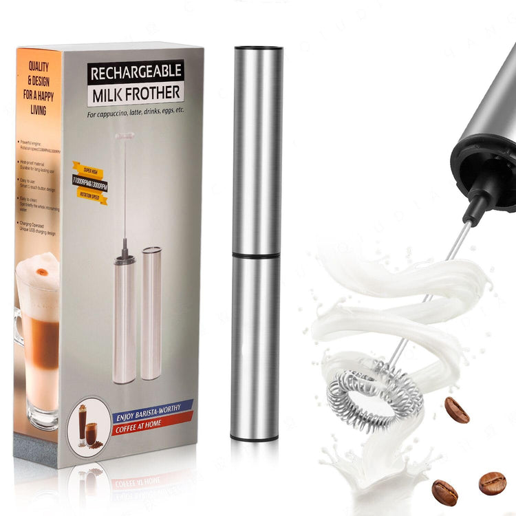 Milk Frother Rechargeable 3 Speed Electric Coffee Foamer for Travel