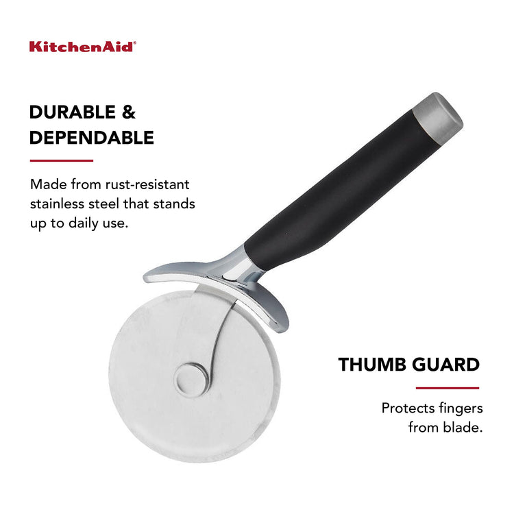 Classic Pizza Wheel with Sharp Blade For Cutting Through Crusts