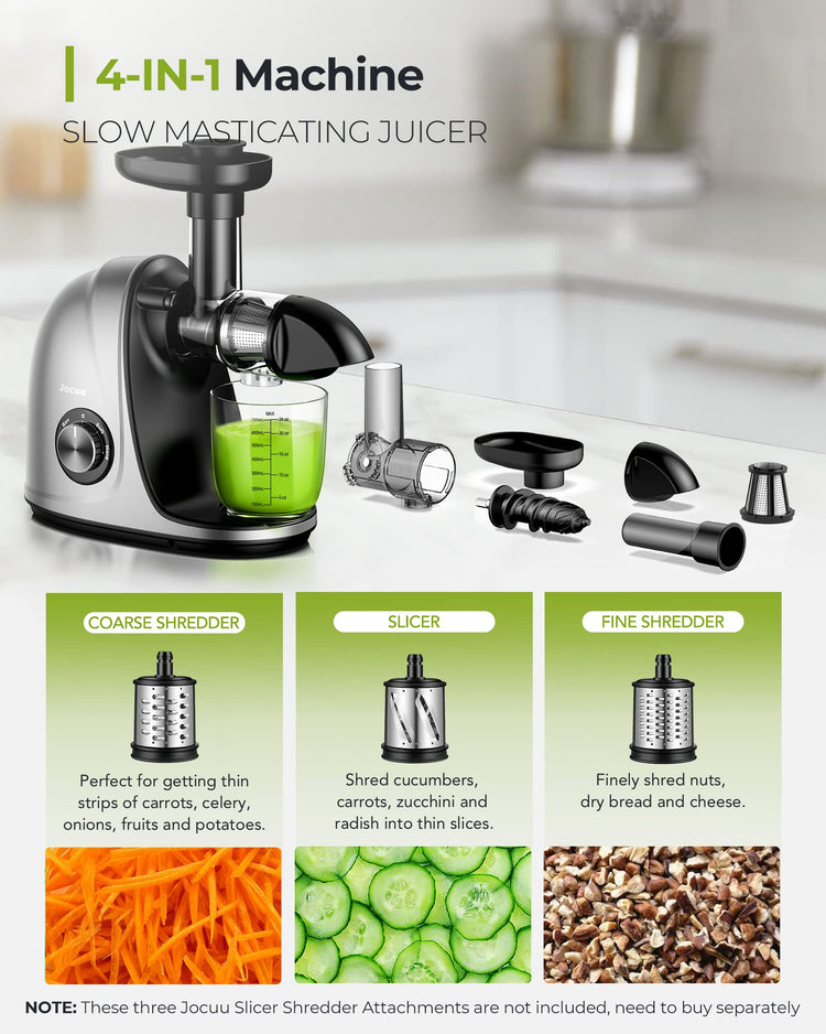 Slow Masticating Juicer with 2