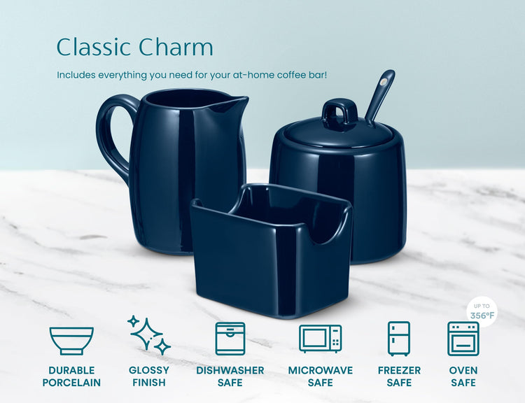 Sugar and Creamer Set (3 Count)