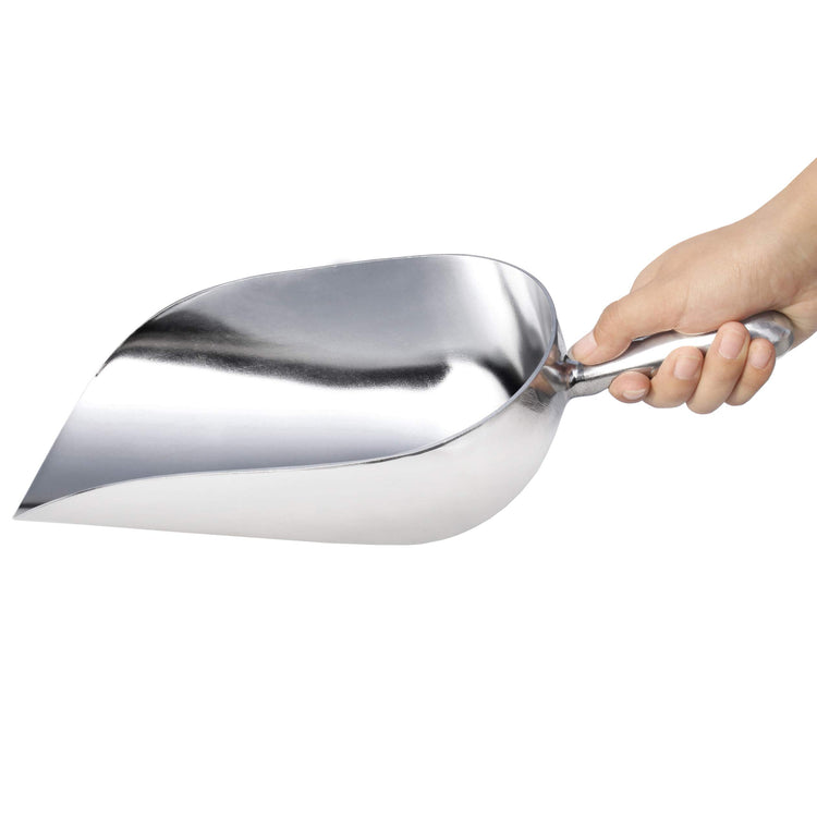 34608 One Piece Cast Aluminum Round Bottom Bar Ice Flour Utility Scoop