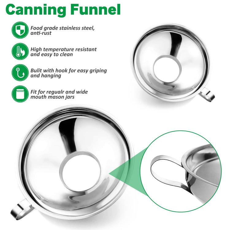 Canning Funnel with Strainer