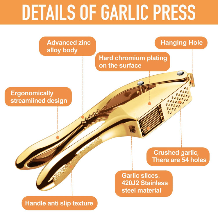 Garlic press and slicer 2 in 1