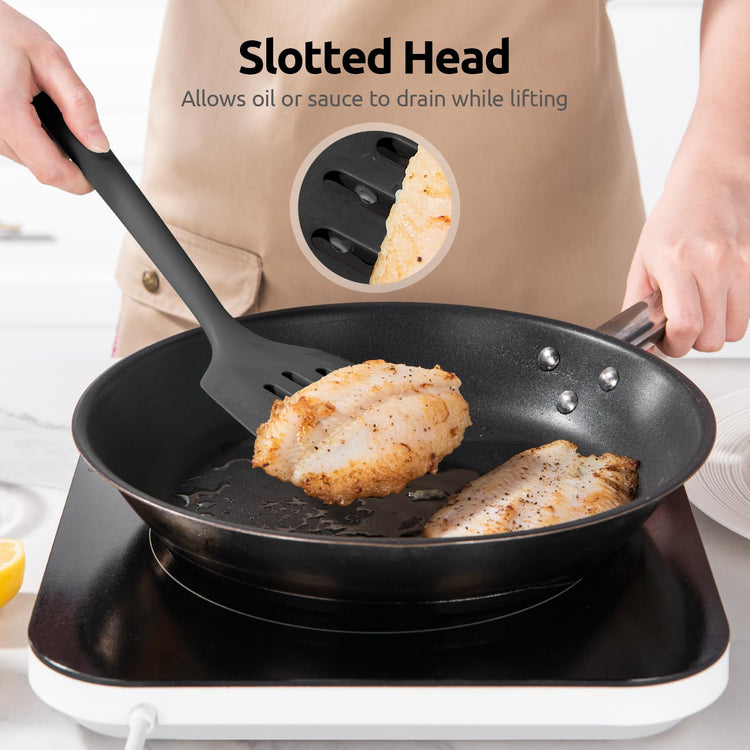 Silicone Turner Spatula Set of 2 (2 Count)