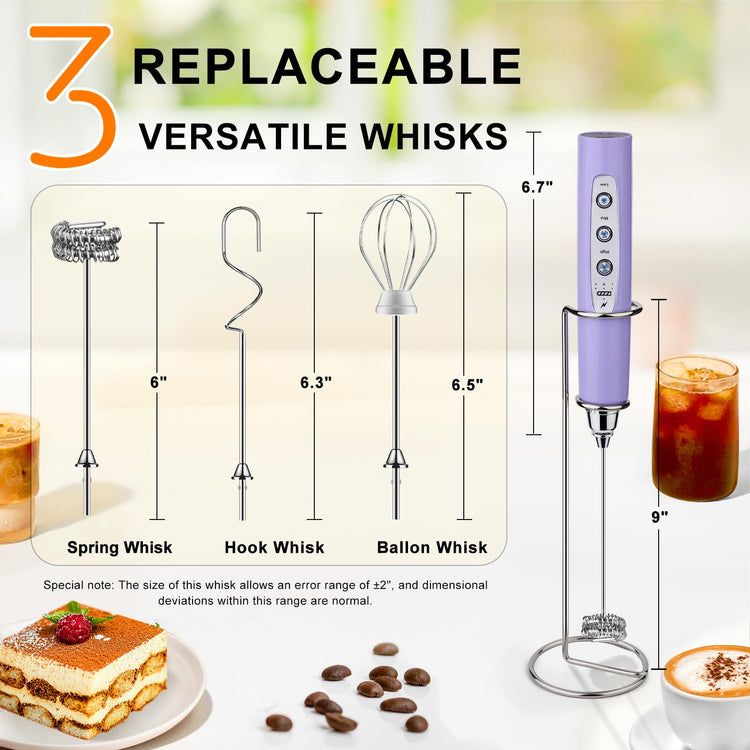 Handheld Milk Frother Wand for Coffee